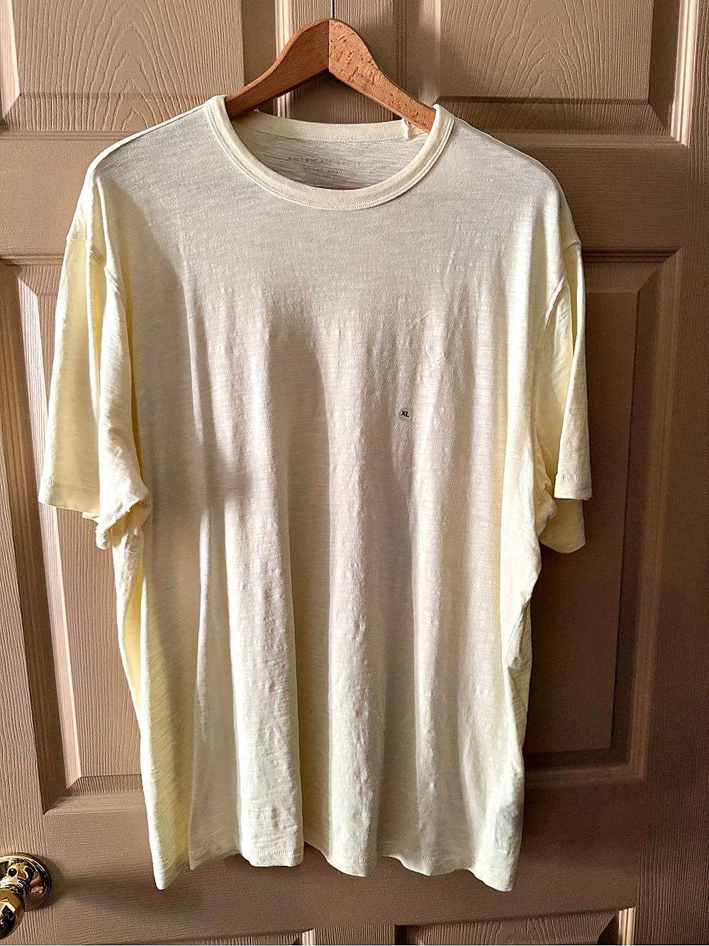 American Eagle Short Sleeve Tee in Cream XL NWT